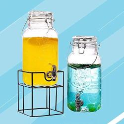 Shelf Floating Storage Jar Multifunction Cold Drink Cans Transparent Glass Wine Bottle Household Fruit Drink Bucket Sparkling Wine Bottle.