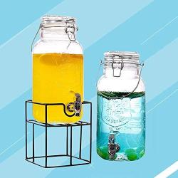 Shelf Floating Storage Jar Multifunction Cold Drink Cans Transparent Glass Wine Bottle Household Fruit Drink Bucket Sparkling Wine Bottle.