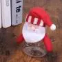 5 Stück Weihnachts Kunststoff Klare Glasbehälter Santa Geschenkhalter Dose Dekoration Xmas