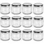 Nakpunar 12 oz Wide Mouth Glass Jars with Silver Lids -Set of 12 - Salsa style - Made in USA Nakpunar 12 oz Wide Mouth Glass Jars with Silver Lids -Set of 12 - Salsa style - Made in USA