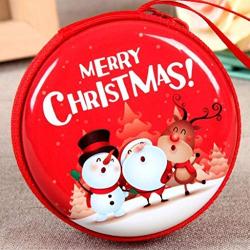 Mini Tin Box Sealed Jar Christmas Coin Storage Cans Earrings Headphones Storage Kids Xmas Tree Decoration Candy Box