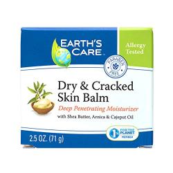 Earths Care Dry and Cracked Skin Balm / No Parabens, Colors or Fragrances 2.5 OZ.