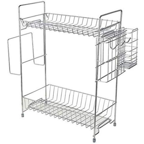 Makkalen 2 Storey Rack Kitchen Bathroom Countertop Storage Storage Box Seasoning Jar Rack