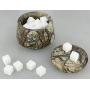 ShalinIndia Handmade Forest Brown Storage Box - Marble - 4 inches by 3 inches - Perfect as a Spice Jar with Lid or Small Office Supplies (Forest Brown)