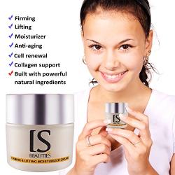 Firming and Lifting Plus Moisturizer Cream by IS Beauties - Cell Renewal and Anti Aging With Collagen Support For Face and Neck - Daily and Night Anti Wrinkle Moisturizing For Women and Men