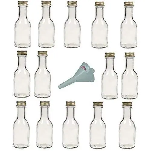 Bouteilles en verre Viva Haushaltswaren 100 ml avec Bouchons à Vis et Adaptateur Rond 5 cm - Jeu de 14 par Viva Haushaltswaren Bouteilles en verre Viva Haushaltswaren 100 ml avec Bouchons à Vis et Adaptateur Rond 5 cm - Jeu de 14 par Viva Haushaltswaren