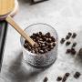 Glass Storage Jar with Wooden Cover Sealed Jar Kitchen Food Multigrain Coffee Bean Tea Storage Tank,S