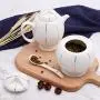 Kitchen seasoning box/Ceramic Condiment Storage Container with Pallet Salt jar Three-Piece Set
