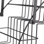 3-Tier Cabinet Spice Rack,Pull Down Elevated Jars Bottles Medicine Organizer Coated Iron Wire Kitchen Home Storage Shelf