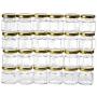 Gojars Hexagon Glass Jars 1.5oz Premium Food-grade. Mini Jars With Lids For Gifts, Wedding Favors, Honey, Jams And More. (24, 1.5oz)