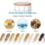 Food Storage Containers with Lids Airtight Bpa Free Large, Ceramic Pottery Cereal Containers Canister Cookie Jar for Kitchen Pantry Organization Candy Bulk, 700mL/900mL (Size : 700mL)