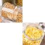 Square Glass Sealed Jar, Kitchen Household Grain Storage Tank, Storage Jam/Honey/Coffee/Candied/Flour
