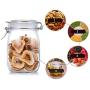 Glass Sealed Jars, Kitchen Household Grain Storage Tanks, Storage Of Spices/Coffee Beans/Oatmeal/Pasta