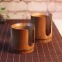 Natural Bamboo Tea Cup Holder Kitchen Storage Canister Tea Ceremony Supplies - Brown, S