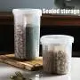 Restarty Home Kitchen Storage Jar Sealed Anti-Moisture Sorting Grids Beans
