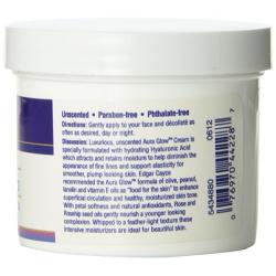 HERITAGE STORE Aura Glow w/ Hyaluronic Acid, Cream, Fragrance Free (Jar) 4oz