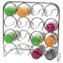 Étagère de rangement pour épices Pisa - Prend 16 bocaux - Support d'étagère en métal réglable - Support d'étagère de cuisine de libre-service - Dimensions : 6 x 27 x 12 cm Étagère de rangement pour épices Pisa - Prend 16 bocaux - Support d'étagère en métal réglable - Support d'étagère de cuisine de libre-service - Dimensions : 6 x 27 x 12 cm