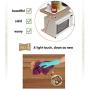 Cloudro Kitchen Storage Rack Shelf,2 Tiers Utility Microwave Oven Stand Storage Cart Seasoning Jar Rack Kitchen Storage Shelf for Smaller Appliances (Brown)
