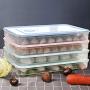 Single Layer Refrigerator Storage Box Food Dumplings Egg Fish Airtight Storage Container Plastic Box dispensador de cereal,Blue