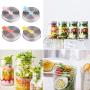 4Pcs Polished Rust Resistant Stainless Steel Mason Jars Lids Caps Lids Top Silicone Straw Hole with Plug Canning Drinking Jars