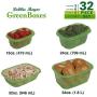 Debbie Meyer GreenBoxes, Food Storage Containers with Lids, Keep Fruits, Vegetables, Baked Goods & Snacks Fresher Longer! BPA Free, Microwave & Dishwasher Safe- 32 Piece Set