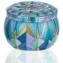 Tea Pot Tin Trinket Sealed Jar Candle Drum Shaped Candy Iron Box Coin Jewelry Dampproof Container Flower Tinplate Storage Jars,Blue Tea Pot Tin Trinket Sealed Jar Candle Drum Shaped Candy Iron Box Coin Jewelry Dampproof Container Flower Tinplate Storage Jars,Blue