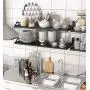 Organisateur d'étagères pour cuisine, étagère flottante en acier, range-épices, porte-pots, présentoir d'assaisonnement mural, rangement pour salle de bain et garde-manger (Dimensions : 60x20x8cm) Organisateur d'étagères pour cuisine, étagère flottante en acier, range-épices, porte-pots, présentoir d'assaisonnement mural, rangement pour salle de bain et garde-manger (Dimensions : 60x20x8cm)