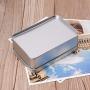 Milue Small Metal Tin Silver Storage Box Case Organizer For Money Coin Candy Key (02#)