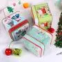 5er Set Weihnachts Blechschatzen, Süßigkeitenboxen, Quadratische Geschenkschachteln, Süßigkeitenbehälter, Münzbehälter, Keksdose für Weihnachten