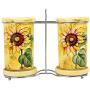 Cereal Storage Container Porcelain Grain Dispenser Jar Airtight Lid 10kg Capacity Suitable for Flour, Sugar, Coffee, Rice, Nuts, Snacks, Pet Food, Tea (Size : 7 sets)