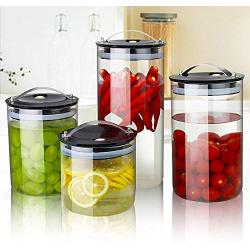 Glass Sealed Jars, Kitchen Household Grain Storage Tanks, Storage Spices/Pasta/Oatmeal/Coffee Beans