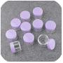 10Pcs/Lot 10G 15G 20G Empty Plastic Makeup Nail Art Bead Storage Container Portable Cosmetic Cream Jar Pot Box Round Bottle,20G Purple