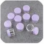 10Pcs/Lot 10G 15G 20G Empty Plastic Makeup Nail Art Bead Storage Container Portable Cosmetic Cream Jar Pot Box Round Bottle,20G Purple