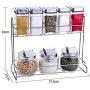 LQQGXLCondiment bottle, jar condiment storage box Spice jars, jars, jars, flavors, jars, food storage containers, sugar bowls, sugar jars