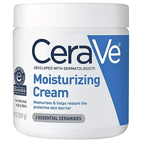CeraVe Feuchtigkeitscreme | Körper- und Gesichtscreme für Trockene Haut | Körpercreme mit Hyaluronsäure, Niacinamid und Ceramiden | 500 ml