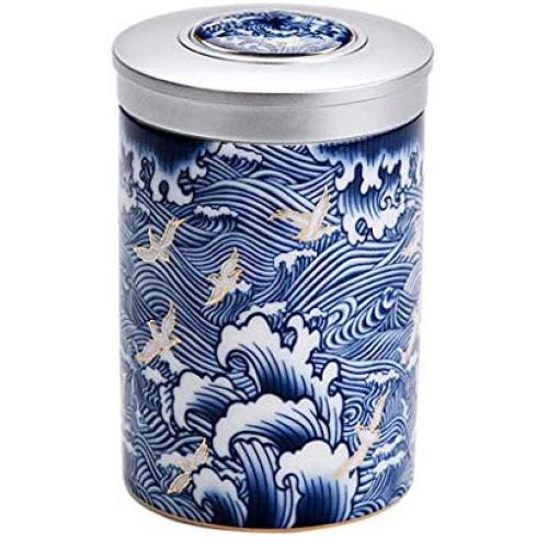 Ceramic Pottery Cereal Containers Canister Cookie Jar with Lids Large, Airtight Food Storage Containers Bins for Kitchen Pantry Organization Flour Rice Candy Bulk, 1L, 12x8cm