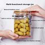 Storage Bottles Glass Container With Lid For Spices Confectioner Food Sundries Tea Coffee Sugar Sealed Kitchen Jar 600mlB151