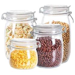 Glass Sealed Jars, Kitchen Household Grain Storage Tanks, Storage, Spices/Flower Tea/Oatmeal/Beans