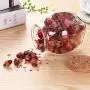 Clear Glass Candy Jar Set - 2 Pcs Small Cookie Container with Lid Tea Storage Canisters (250 ML/68.5 OZ)