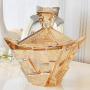 YL LY Glass Candy Jar European Storage Jar Dried Fruit Jar Gift Creative Home Decoration Sugar Cans Aurora Gold