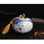 JKCOM Chinese Style Ceramics Tea Container, Tea Caddy, Porcelain Tea Storage Jar Smooth Surface