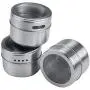 Bekith 16 Pack Stainless Steel Magnetic Multi-Purpose Spice Storage Tins, Clear Top Lid with Sift or Pour, Magnetic on Refrigerator and Grill Bekith 16 Pack Stainless Steel Magnetic Multi-Purpose Spice Storage Tins, Clear Top Lid with Sift or Pour, Magnetic on Refrigerator and Grill