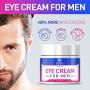 Eye Cream for Men, Natural and Organic Anti Aging Eye Cream To Reduce Puffiness, Wrinkles, Dark Circles, Crows Feet and Under Eye Bags 2oz by LUXOL