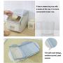 Set of 2 pcs Kitchen Food Storage Jar Airtight Food Storage Wheeled Cereal Storage Containers with Transparent Airtight Lids, BPA Free & Food Grade Plastic, Keeping The Foods Dry and Fresh, Great for Saving Space