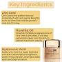GLO24K Eye Cream with 24k Gold, Hyaluronic Acid, Rosehip Oil, and Vitamins. Minimizes wrinkles and fine-lines around the eyes.
