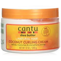 Cantu Natural Hair Coconut Curling Cream 12 Ounce Jar (354ml) (6 Pack)