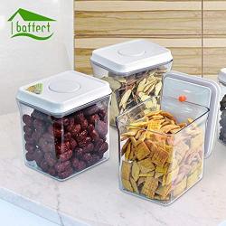 | Storage Bottles & Jars | Food Storage Bottles Glass Jar Sealed Cans with Bamboo Cover Large Capacity Tampion Cereals Glass Bottle Tea Box | by HUDITOOLS | 1 PCs