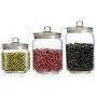 Glass Sealed Jars, Kitchen Household Cereal Containers, Storage Spices/Oatmeal/Beans/Snacks