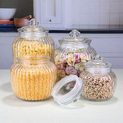 Glass Sealed Cans Household Food Jars Kitchen Cereals Grain Container Tea Storage Bottle Kimchi Altar,650Ml