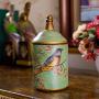 Vintage Ceramic Kitchen Canister Jars Storage Bottles Retro Tea Candy Tin Sugar Pot Organizer Painted Storage Jar Cans Cooking,Yellow
